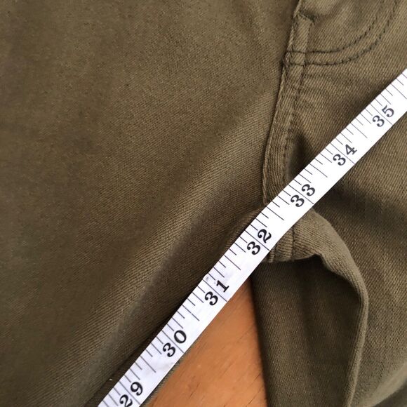 Jordan Craig Legacy Edition Jeans AARON ripped Olive Green slim 34 x 32 knee - Picture 4 of 8